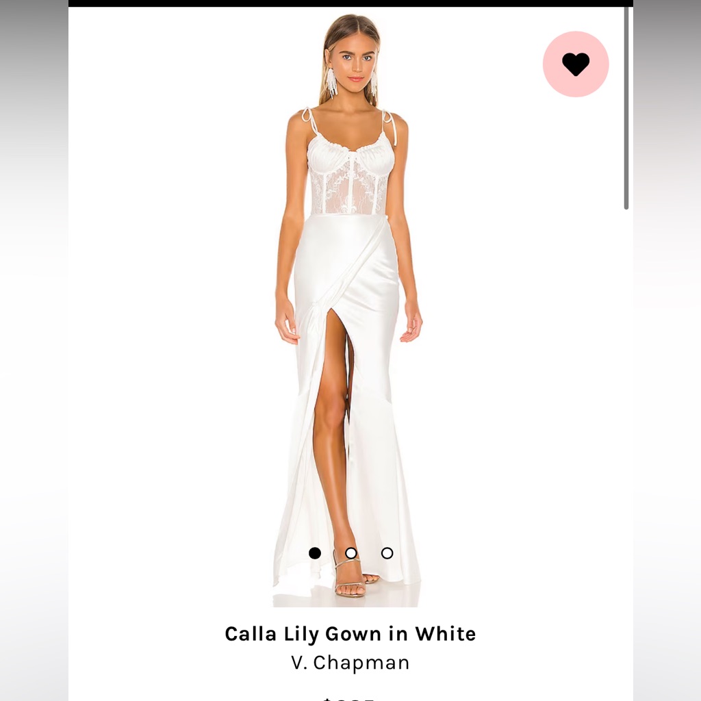 V. Chapman White Maxi Dress